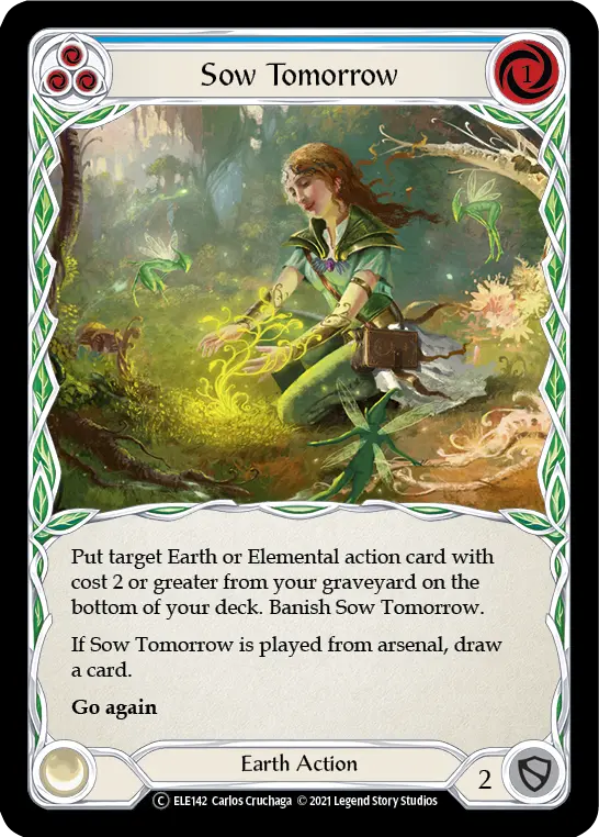 Card: Sow Tomorrow (blu)