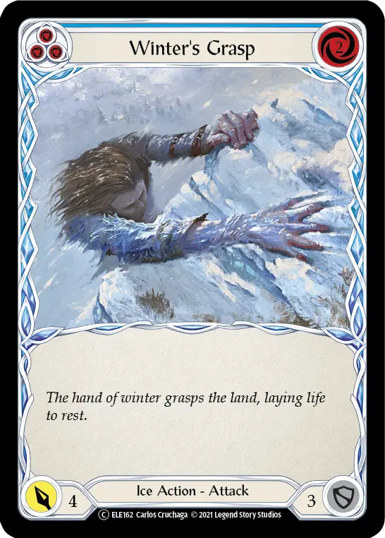 Card: Winter's Grasp (blu)