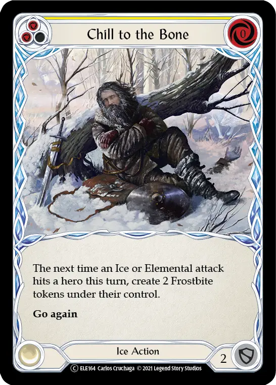 Card: Chill to the Bone (yel)