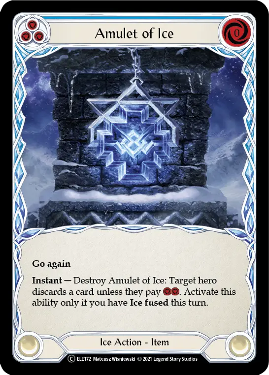 Card: Amulet of Ice (blu)