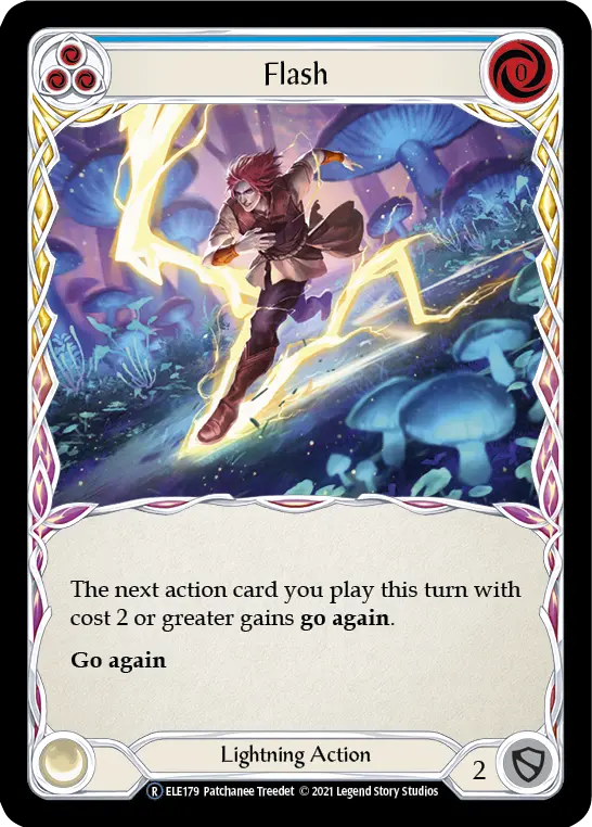 Card: Flash (blu)