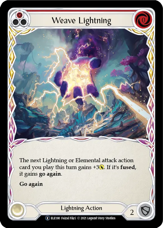 Card: Weave Lightning (red)