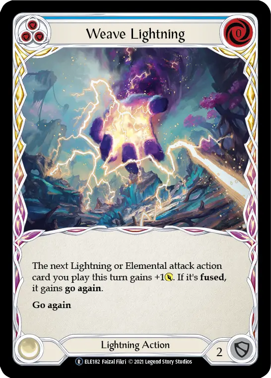 Card: Weave Lightning (blu)