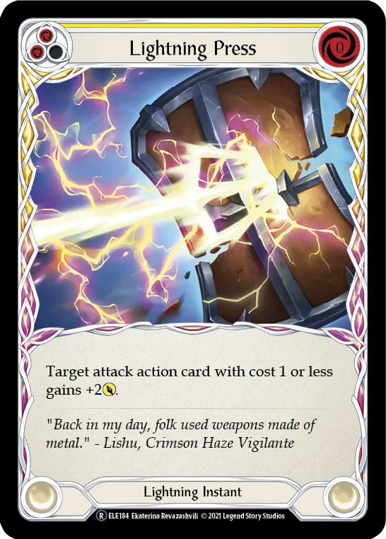 Card: Lightning Press (yel)