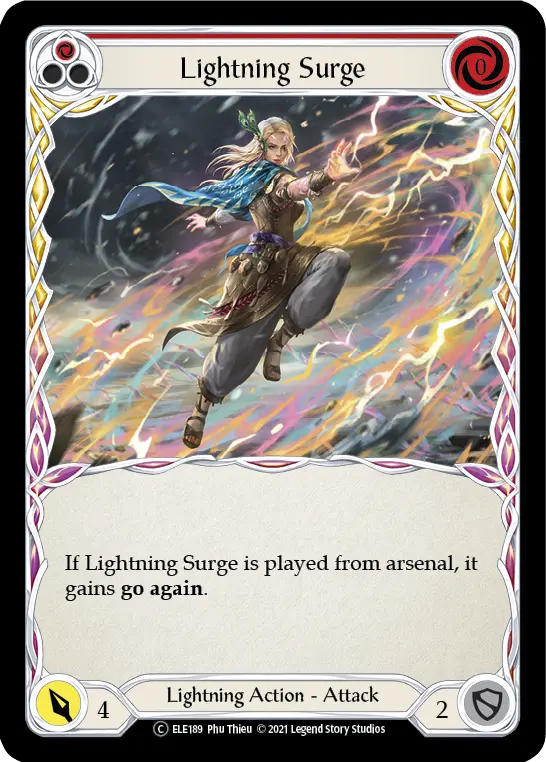 Card: Lightning Surge (red)