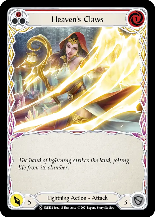 Card: Heaven's Claws (red)
