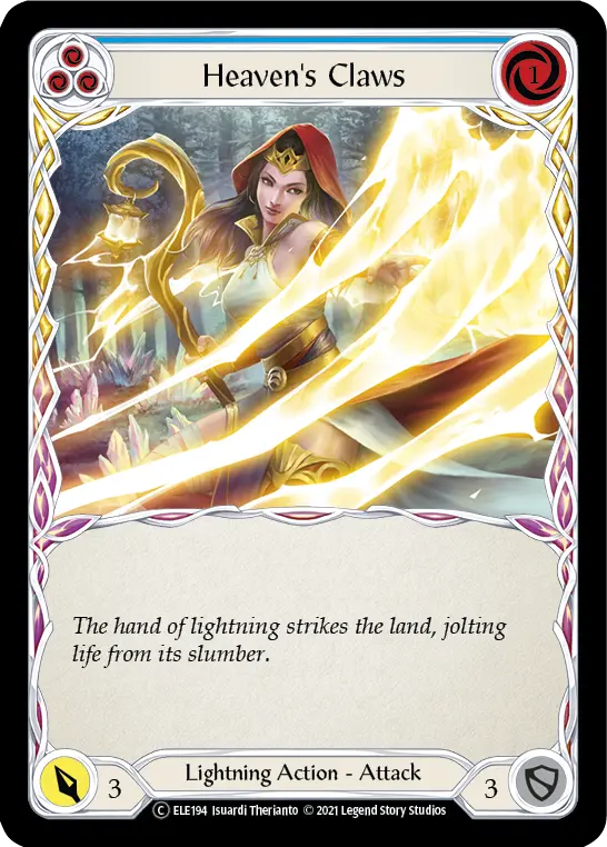Card: Heaven's Claws (blu)