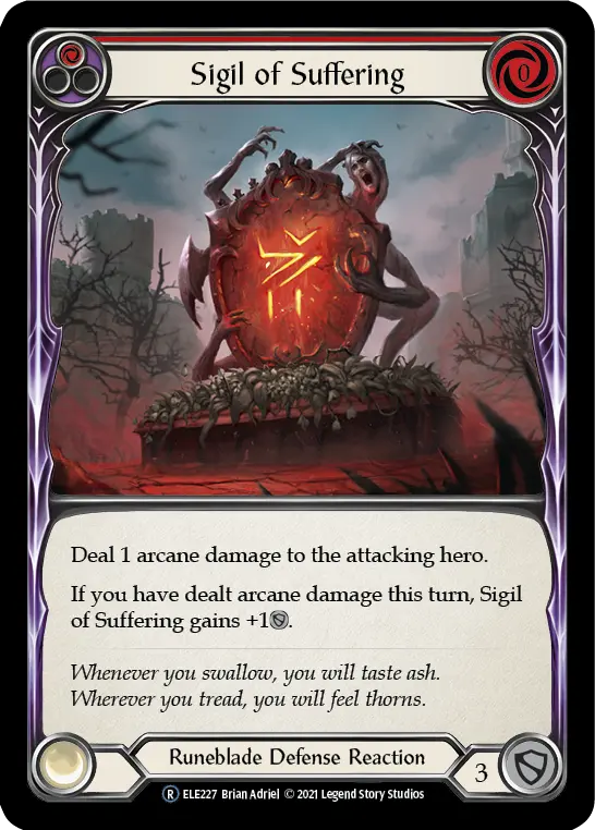 Card: Sigil of Suffering (red)