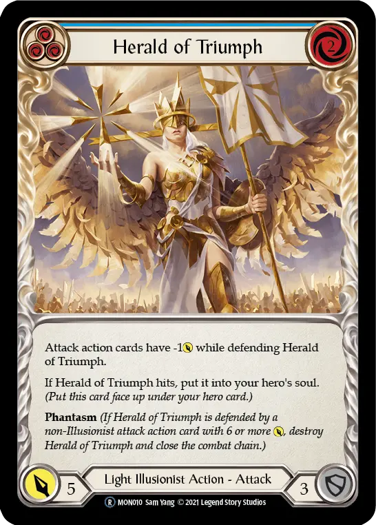 Card: Herald of Triumph (blu)