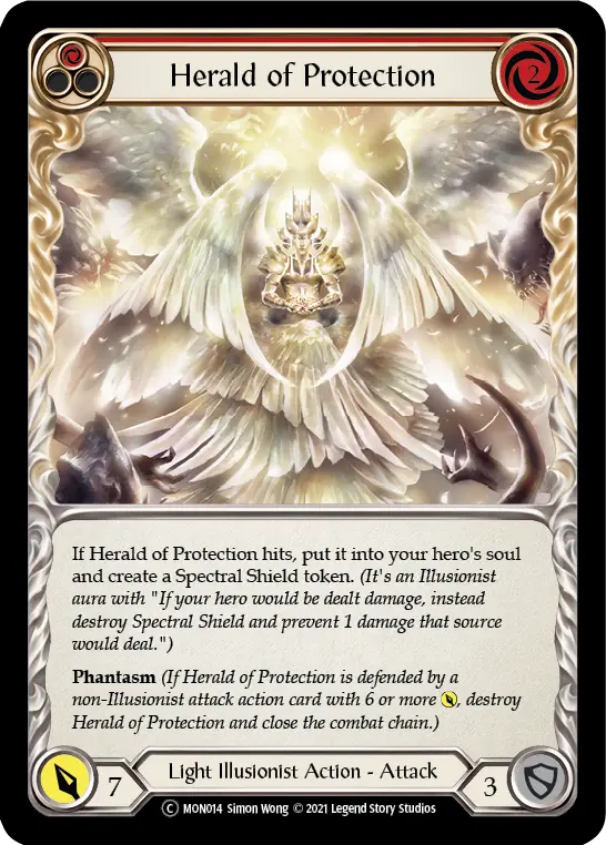 Card: Herald of Protection (red)