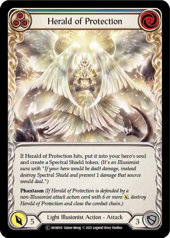 Card: Herald of Protection (blu)