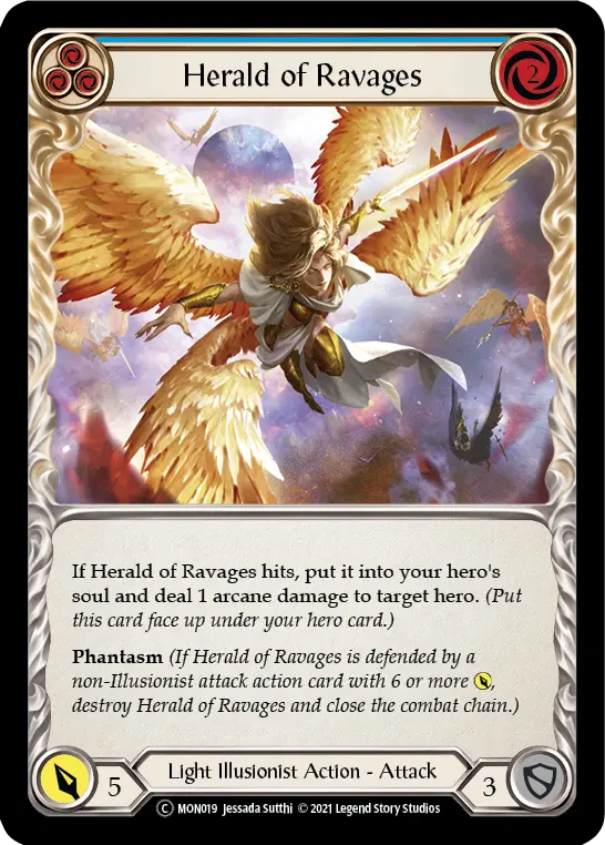 Card: Herald of Ravages (blu)
