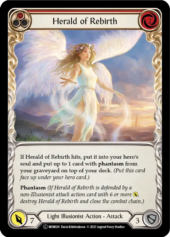 Card: Herald of Rebirth (red)