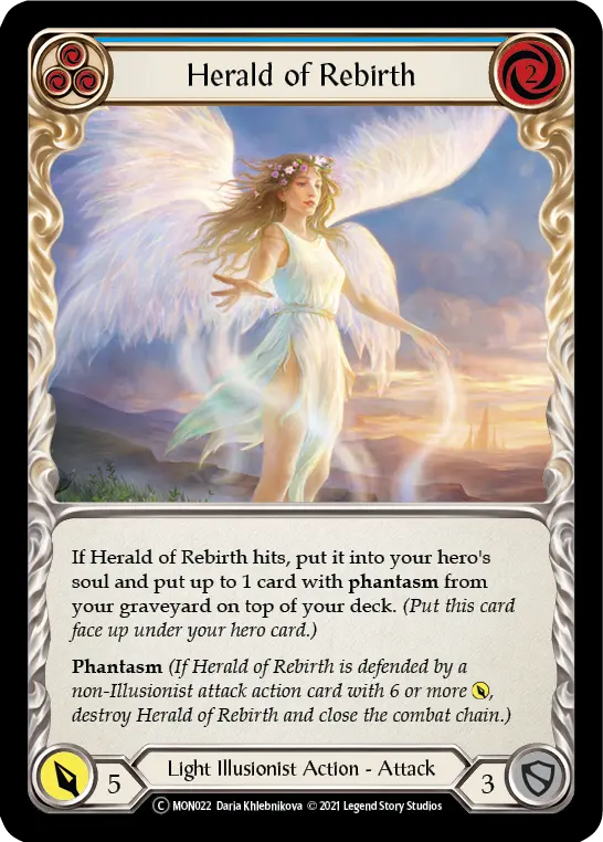 Card: Herald of Rebirth (blu)