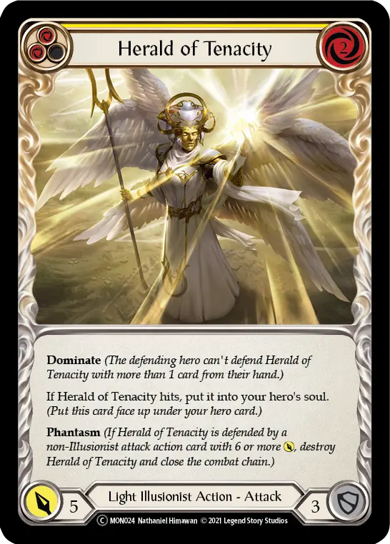 Card: Herald of Tenacity (yel)