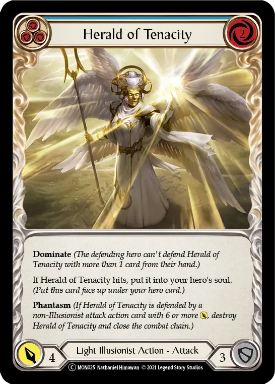 Card: Herald of Tenacity (blu)