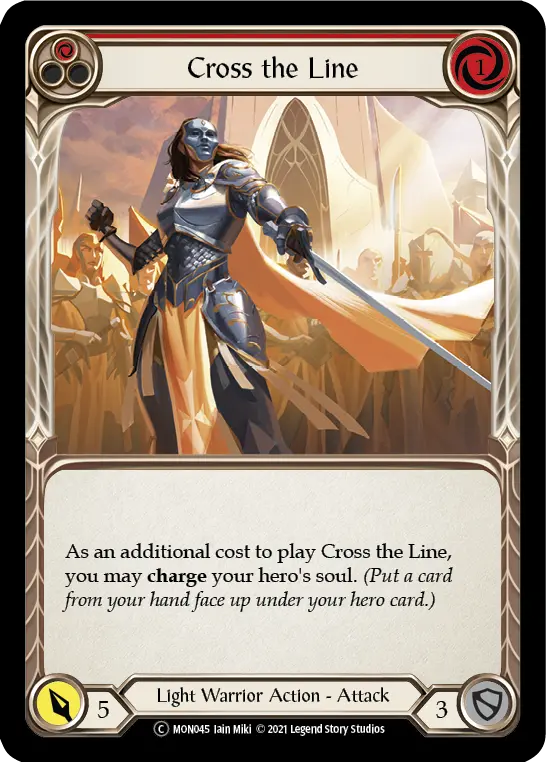 Card: Cross the Line (red)