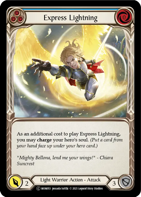 Card: Express Lightning (blu)