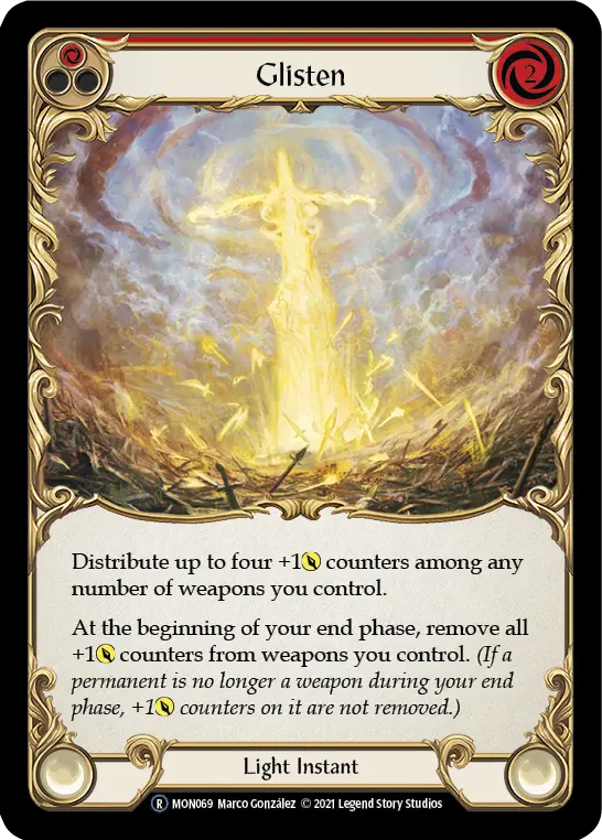 Card: Glisten (red)
