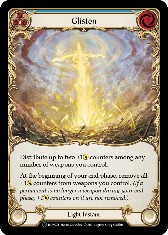 Card: Glisten (blu)