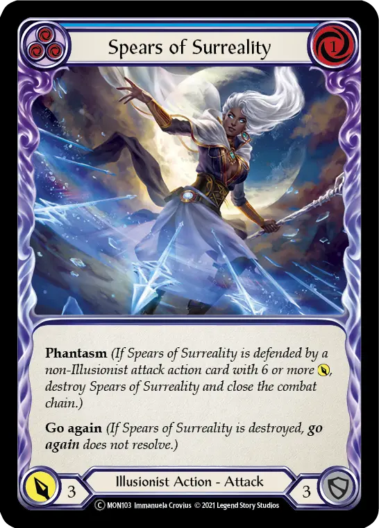 Card: Spears of Surreality (blu)