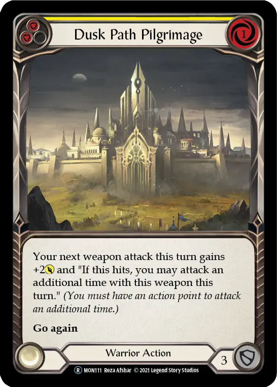 Card: Dusk Path Pilgrimage (yel)
