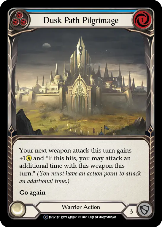 Card: Dusk Path Pilgrimage (blu)