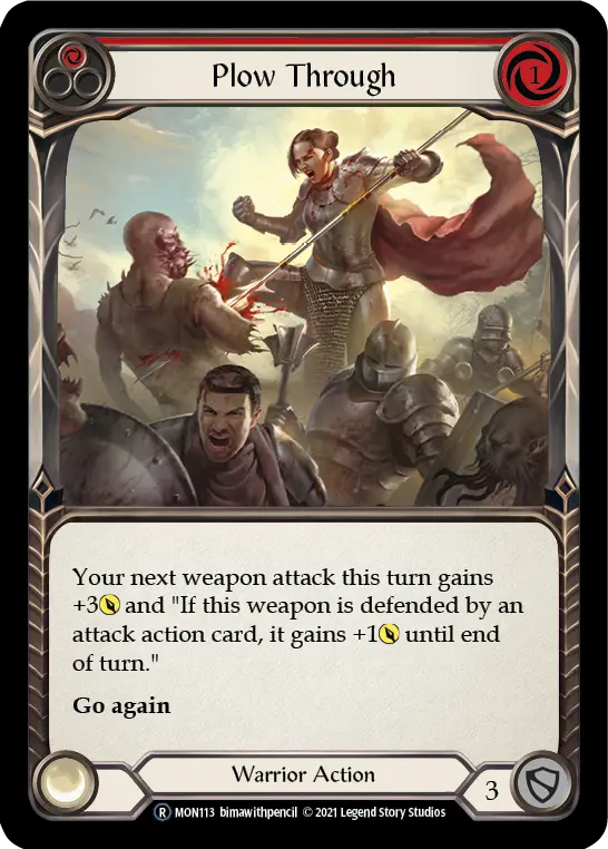 Card: Plow Through (red)