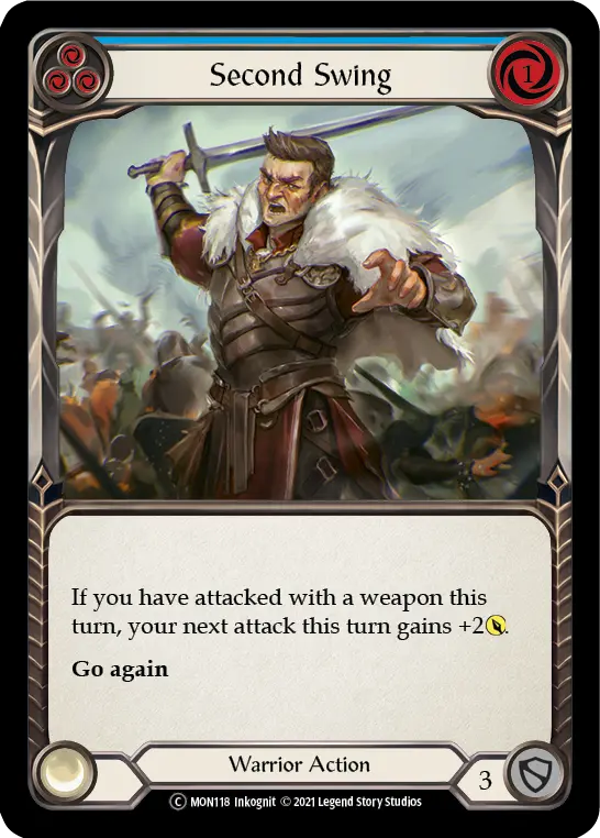 Card: Second Swing (blu)
