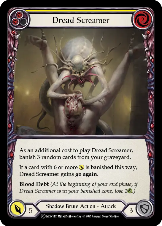 Card: Dread Screamer (yel)
