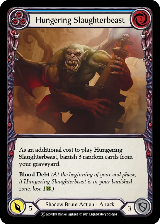 Card: Hungering Slaughterbeast (blu)