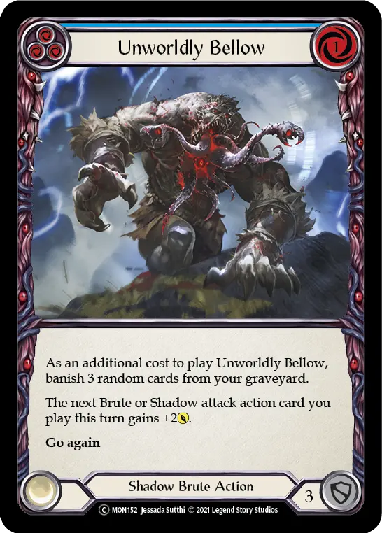 Card: Unworldly Bellow (blu)