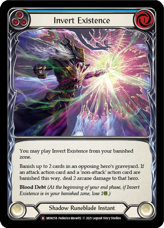 Card: Invert Existence (blu)