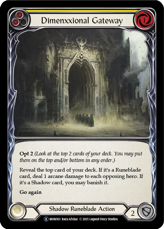 Card: Dimenxxional Gateway (yel)
