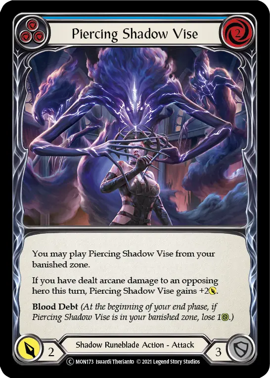 Card: Piercing Shadow Vise (blu)