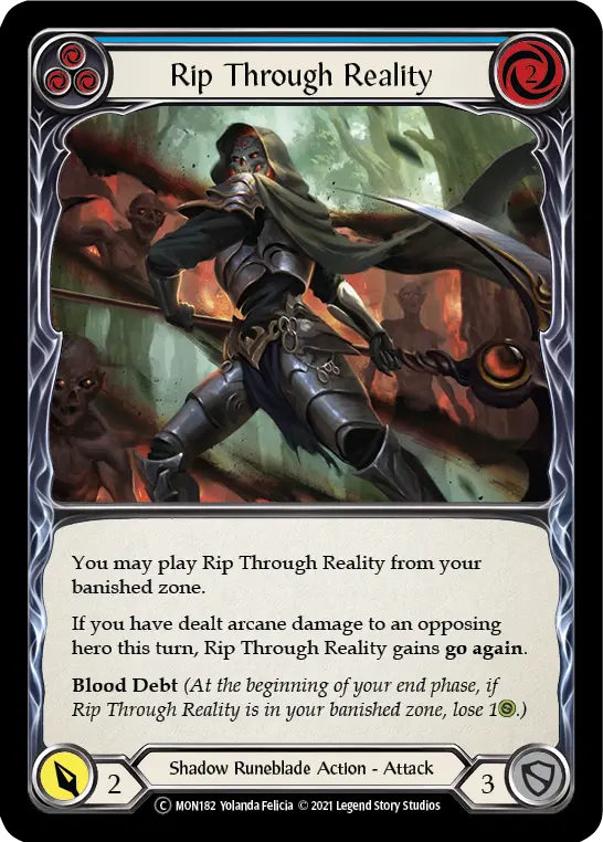 Card: Rip Through Reality (blu)