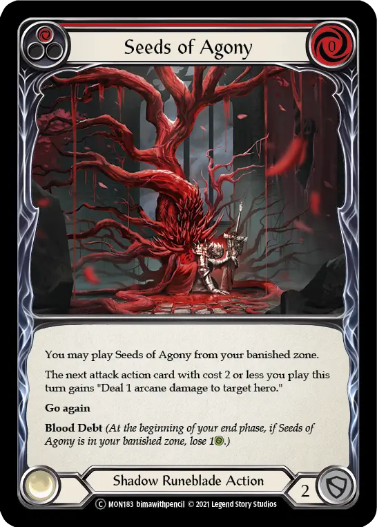 Card: Seeds of Agony (red)