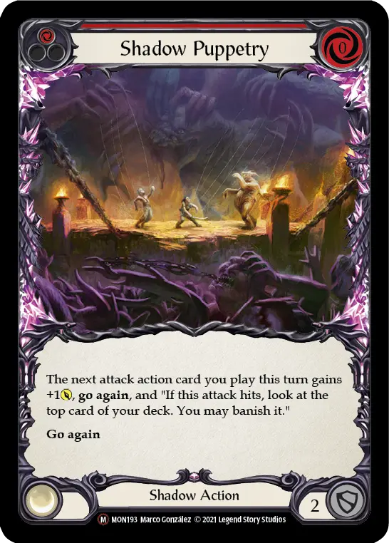 Card: Shadow Puppetry (red)