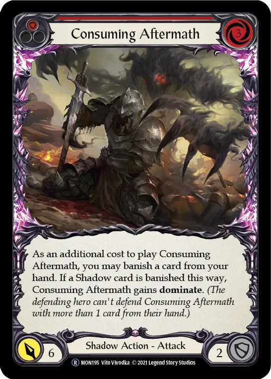 Card: Consuming Aftermath (red)