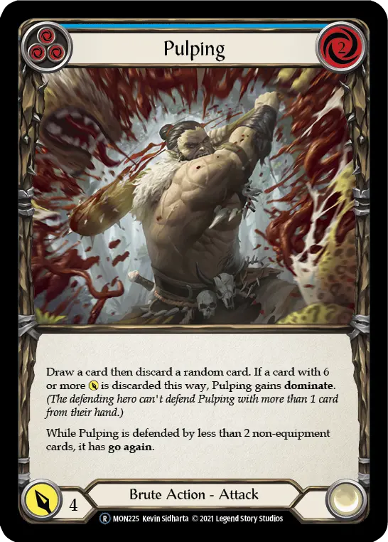 Card: Pulping (blu)