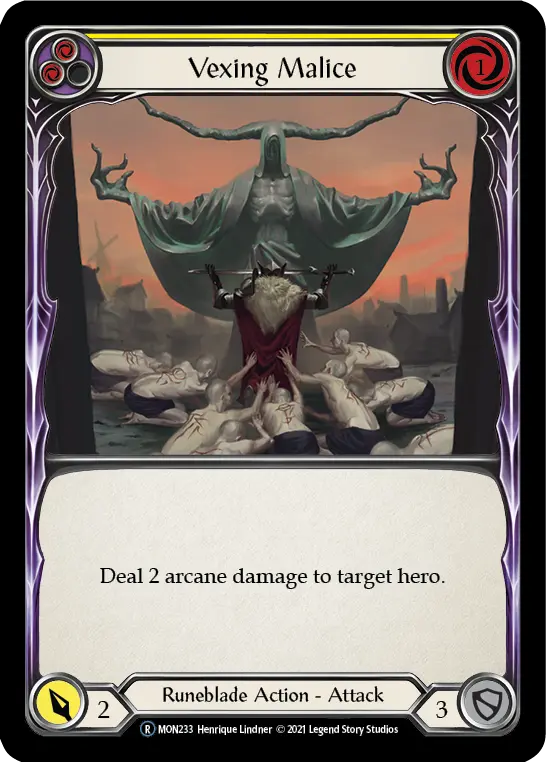 Card: Vexing Malice (yel)