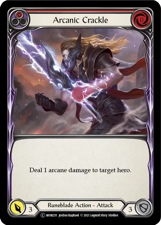 Card: Arcanic Crackle (red)