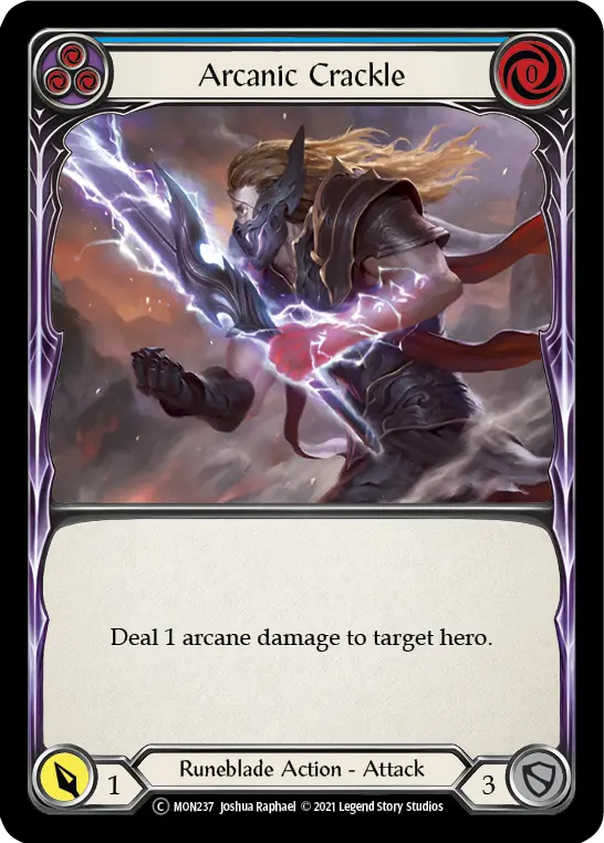 Card: Arcanic Crackle (blu)