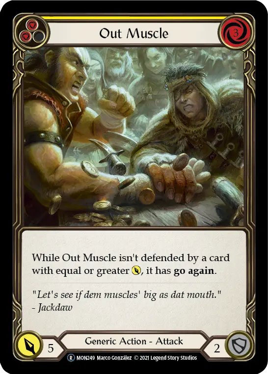 Card: Out Muscle (yel)
