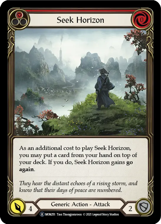 Card: Seek Horizon (red)