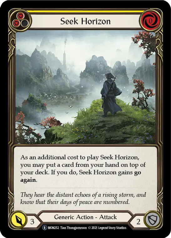 Card: Seek Horizon (yel)