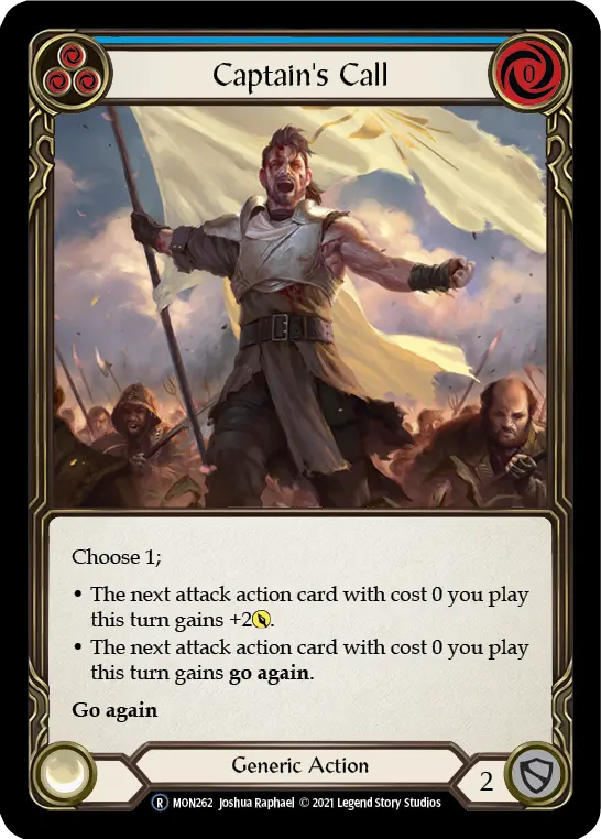 Card: Captain's Call (blu)
