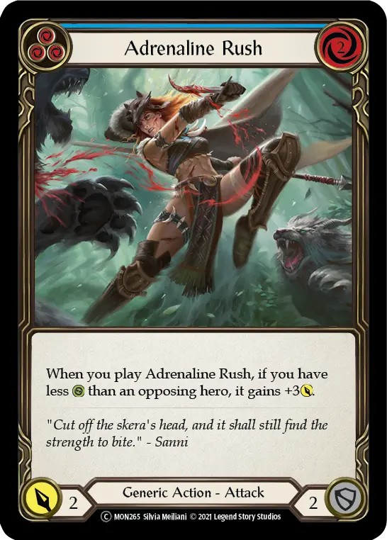 Card: Adrenaline Rush (blu)