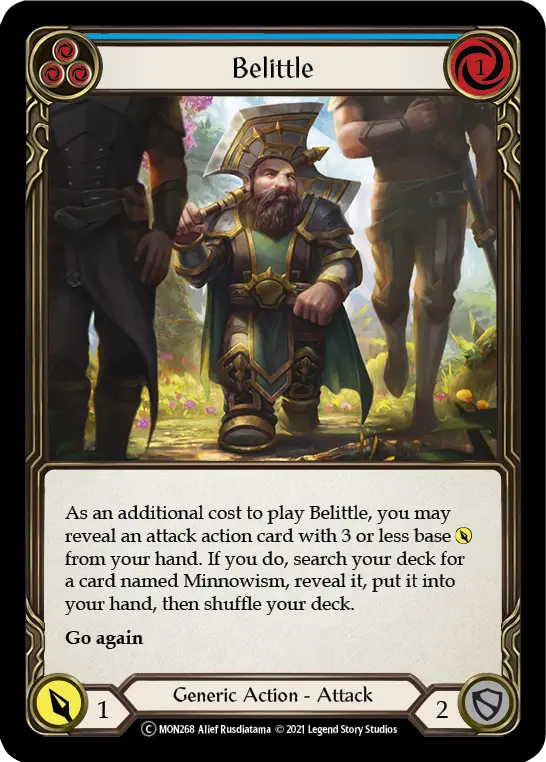 Card: Belittle (blu)