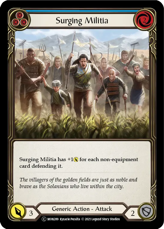 Card: Surging Militia (blu)